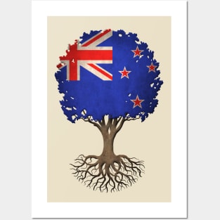 Tree of Life with New Zealand Flag Posters and Art